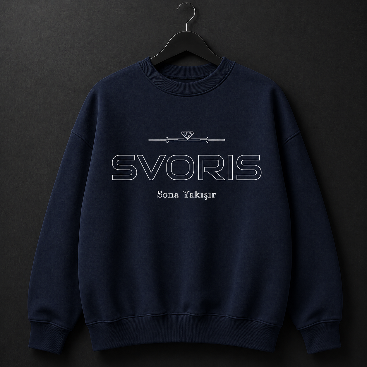 svoris sweatshirt %100 pamuklu Lacivert