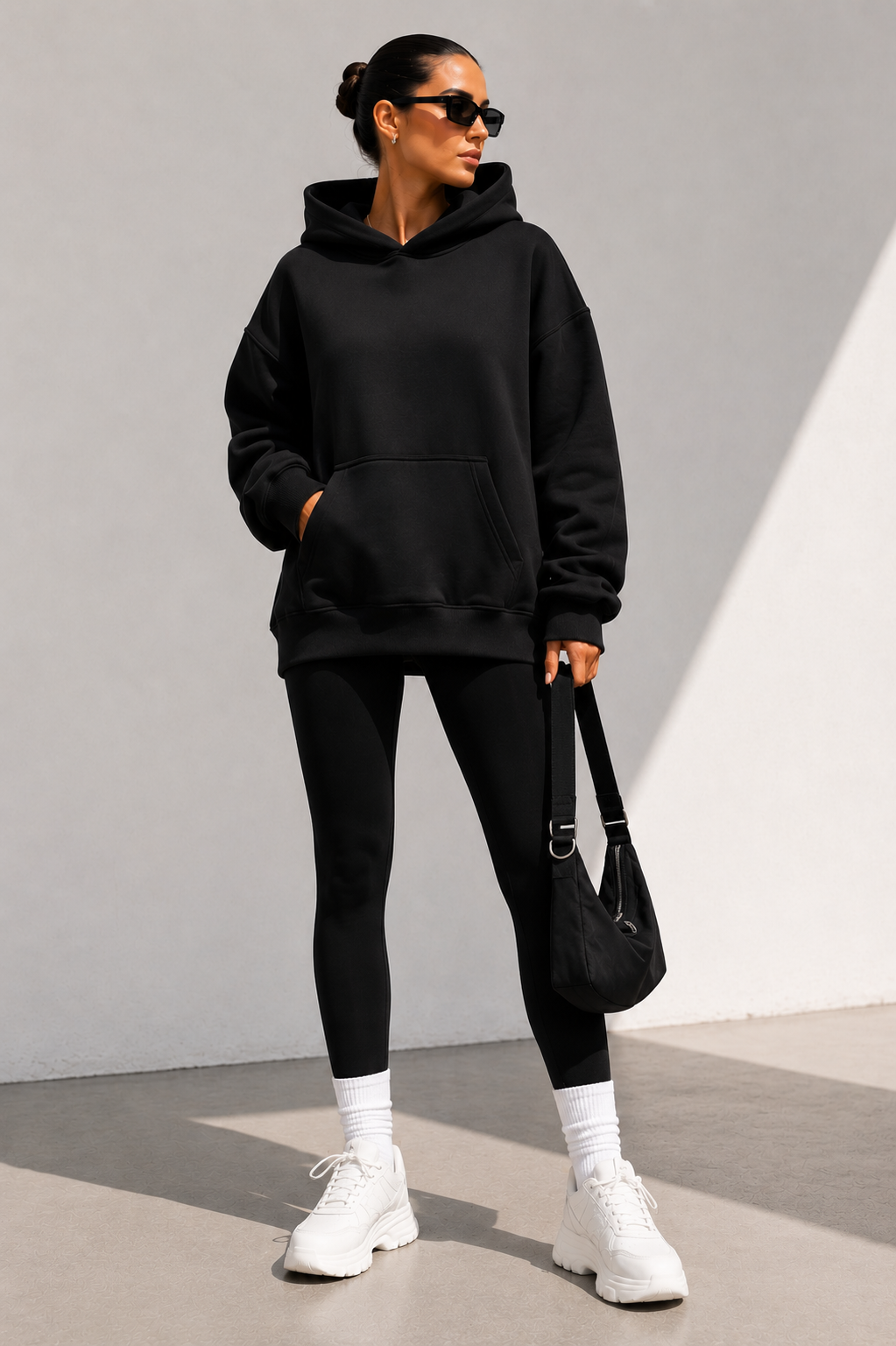 svoris kadın sweatshirt siyah