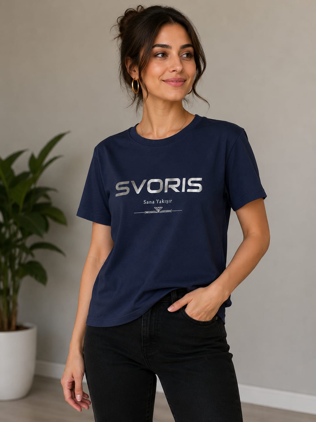 SVORİS KADIN TİŞÖRT GENİŞ KALIP