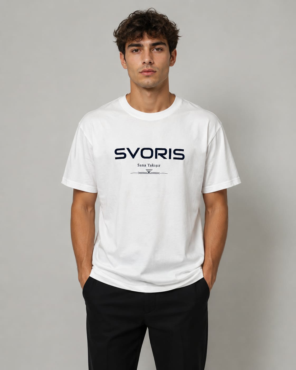 svoris erkek tişört kırmızı Beyaz